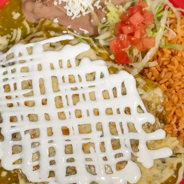 Enchiladas Verdes.